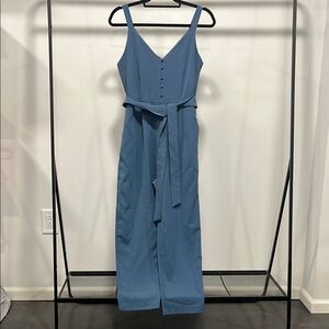 Gilli Blue Sleeveless Jumpsuit with Belt